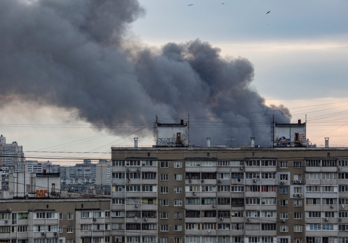תקיפה רוסית בקייב, אוקראינה (צילום: REUTERS/Vladyslav Sodel)