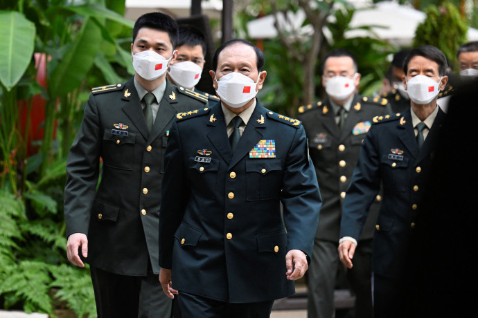 שר ההגנה הסיני, ווי פנגה (צילום: REUTERS/Caroline Chia)
