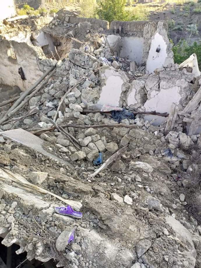 רעידת אדמה באפגניסטן (צילום: רשתות חברתיות מקומיות)