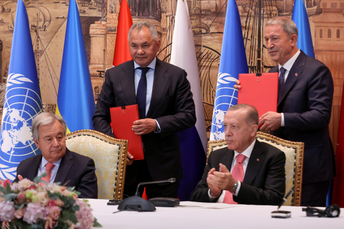 אוקראינה, רוסיה, טורקיה בחתימה על הסכם האו"ם לפתיחת יצוא תבואה
