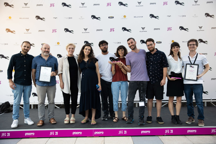 זוכי "קצרים", פסטיבל הקולנוע ירושלים 2022 (צילום: תם וינטראוב לוק)