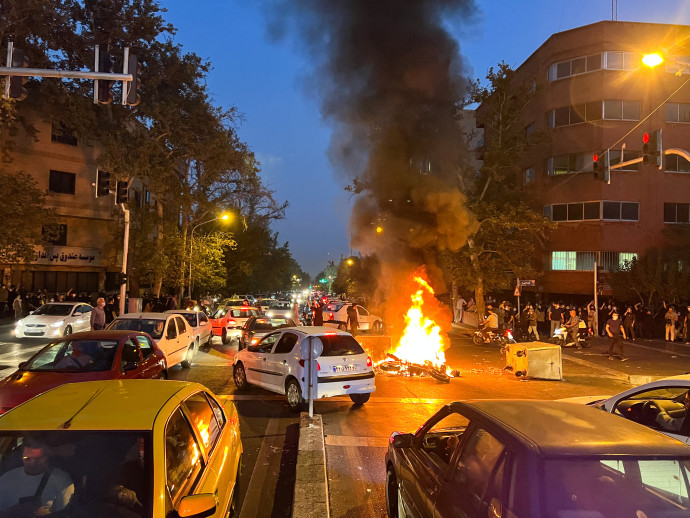 Manifestation en Iran (Photo : WANA (Agence de presse de l'Asie de l'Ouest) via REUTERS)