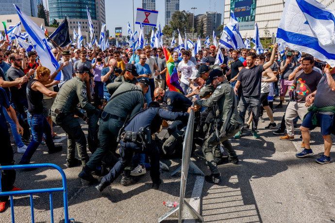 עימותים במחאה נגד הרפורמה במערכת המשפט