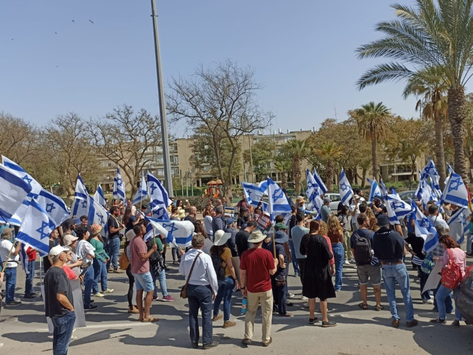 המחאה נגד הרפורמה המשפטית בבאר שבע