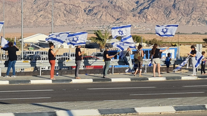 המחאה נגד הרפורמה המשפטית בקיבוץ גרופית