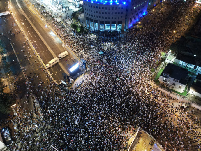הפגנה נגד הרפורמה בתל אביב