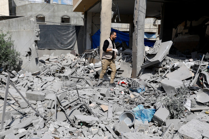 נזקי מבנים לאחר התקיפה של צה"ל בעזה בעקבות חיסול בכירי הג'יהאד האסלאמי