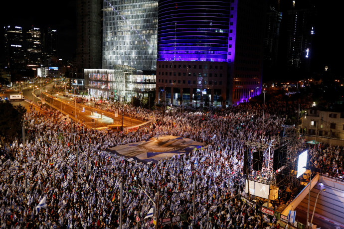 מחאה נגד הרפורמה בתל אביב, שבוע 22
