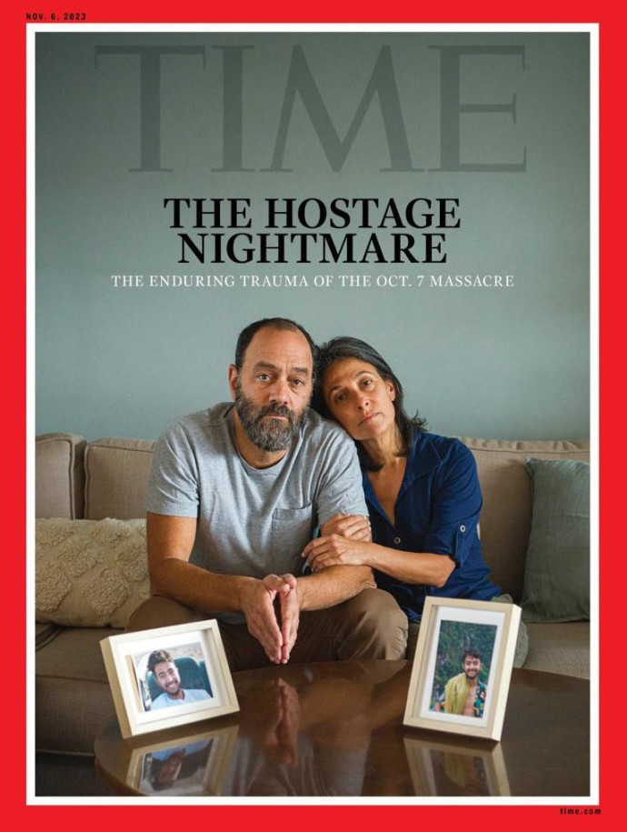 מגזין TIME הקדיש את השער למשפחות החטופים בעזה