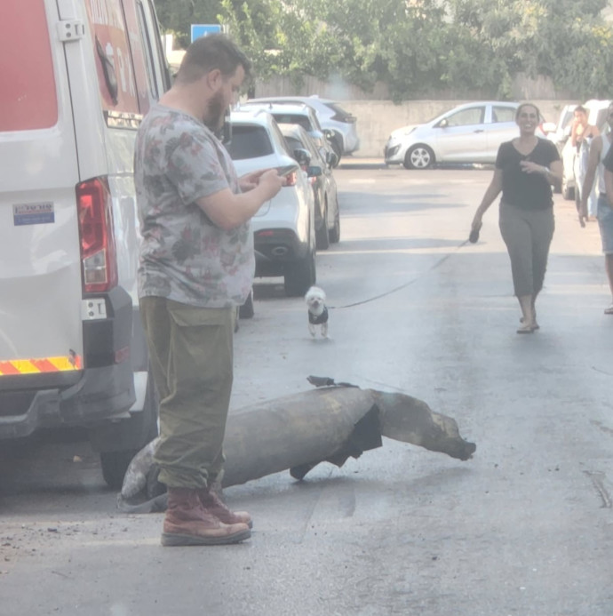 הרקטה שנפלה בגבעתיים