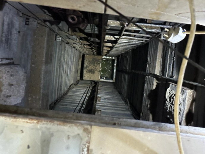  פיר המנהרה בעזה בה מעלית תת-קרקעית