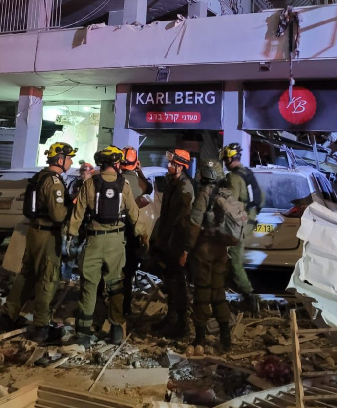 פגיעה מהמתקפה האיראנית 