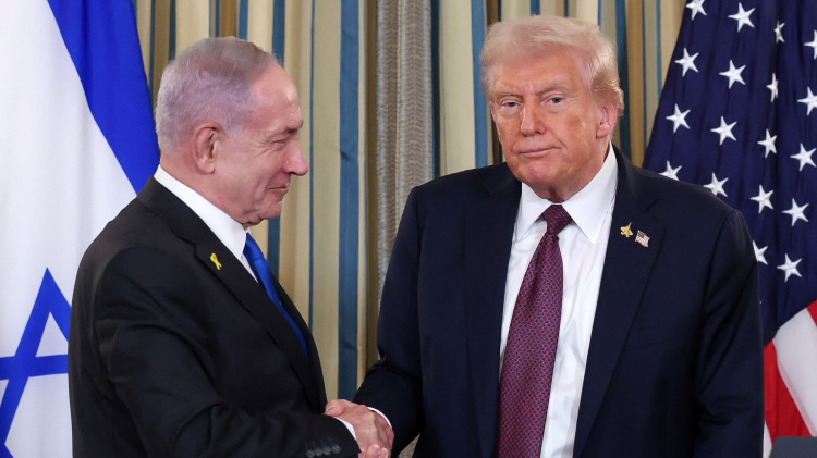 דונלד טראמפ, בנימין נתניהו (צילום: REUTERS/Jonathan Ernst)