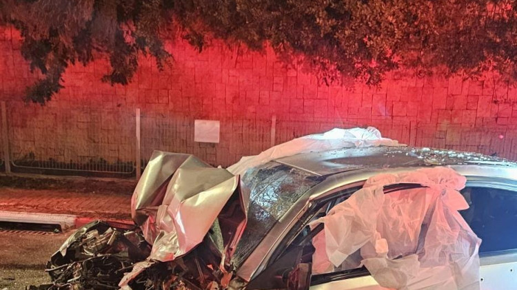 אירוע ירי בשרון (צילום: תיעוד מבצעי מד"א)