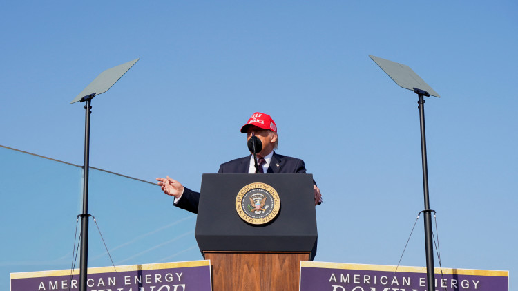 דונלד טראמפ בקורפוס קריסטי, טקסס (צילום: רויטרס)