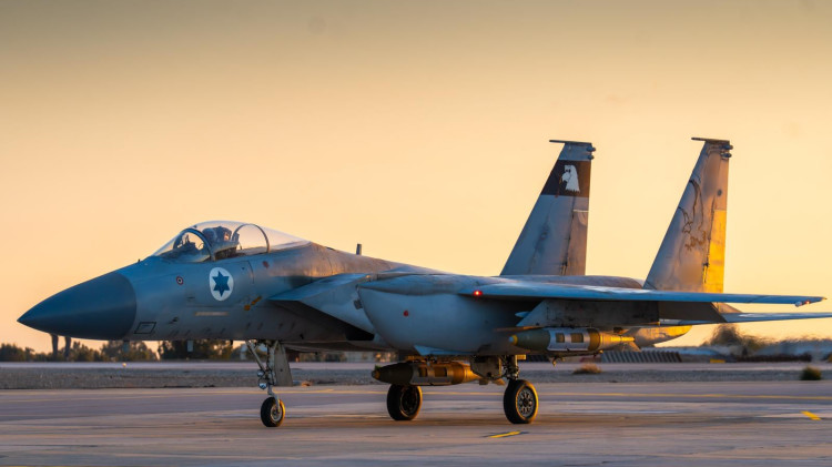 מטוס F-15 של חיל האוויר חוזר מאיראן  (צילום: דובר צהל)