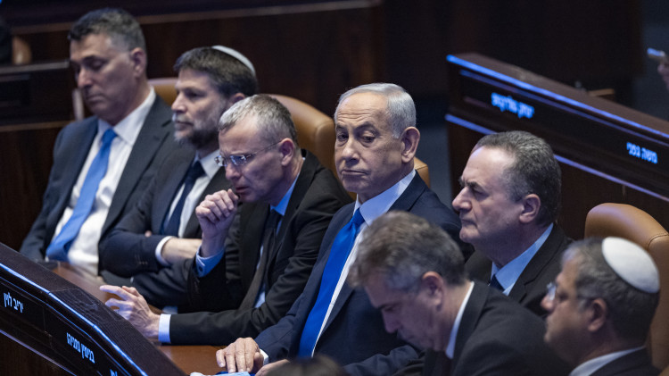 בנימין נתניהו וחברי הקואליציה (צילום: יונתן זינדל, פלאש 90)