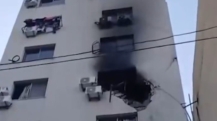 תקיפה בביירות, לבנון (צילום: רשתות ערביות)