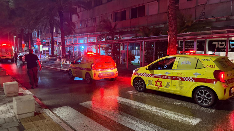 הזירה בהרצליה (צילום: תיעוד מבצעי מד"א)