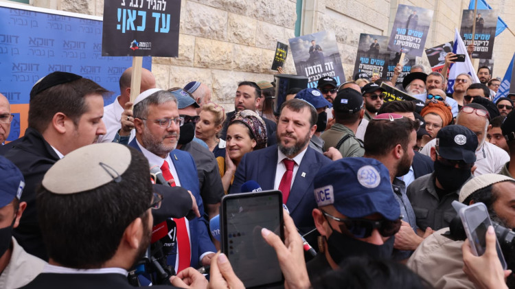 איתמר בן גביר בבג"ץ (צילום: מרק ישראל סלם)