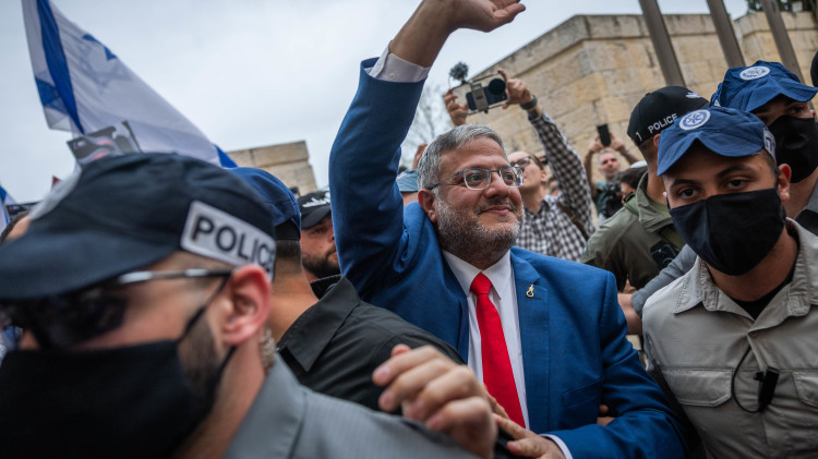איתמר בן גביר לפני דיון בבג"ץ, אפריל 2026 (צילום: יונתן זינדל פלאש 90)