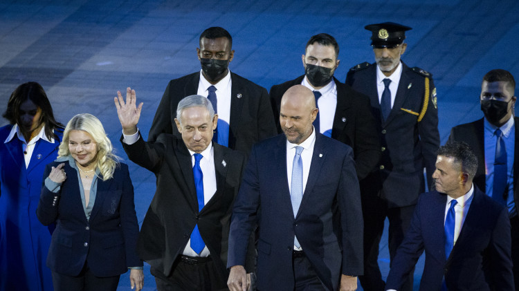 בנימין נתניהו בטקס הדלקת המשואות 2026 (צילום: חיים גולדברג פלאש 90)