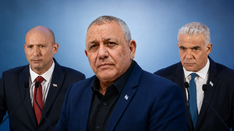 יאיר לפיד, גדי איזנקוט, נפתלי בנט (צילום: אבשלום ששוני,חיים גולדברג, פלאש 90)