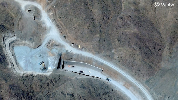 הר המכוש (צילום: Satellite image ©2025 Vantor/Handout via REUTERS)
