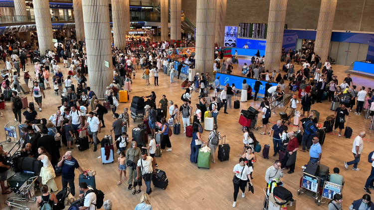 נתב"ג במהלך השביתה והשיבושים (צילום: אבשלום ששוני)