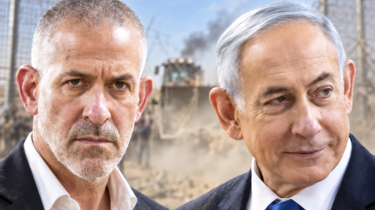 בנימין נתניהו, רונן בר (צילום: בינה מלאכותית)