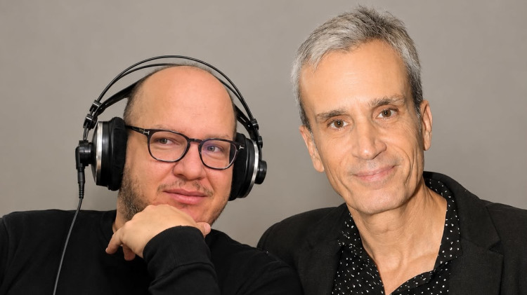 אברי גלעד, חיים לוינסון (צילום: רפי דלויה,103FM)