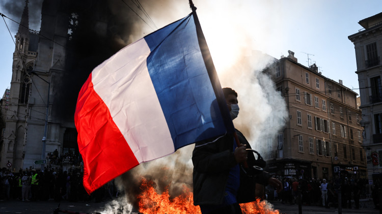 מחאות בצרפת (צילום: Thibaud MORITZ / AFP via Getty Images)