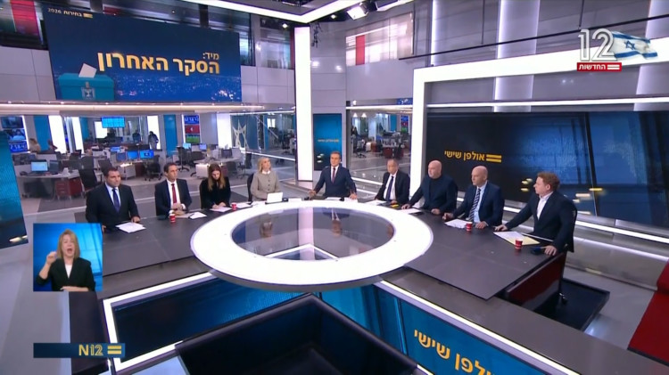 אולפן שישי (צילום: צילום מסך חדשות 12)