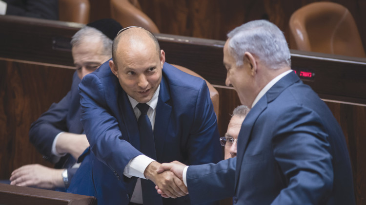 נתניהו ובנט (צילום: הדס פרוש, פלאש 90)