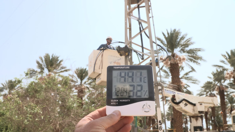 גל חום קיצוני במדבר (צילום: יוסי וייס)