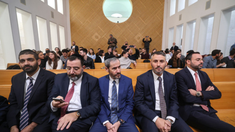 חברי ש"ס בדיון בבג"ץ בעניינו של דרעי (צילום: יונתן זינדל, פלאש 90)