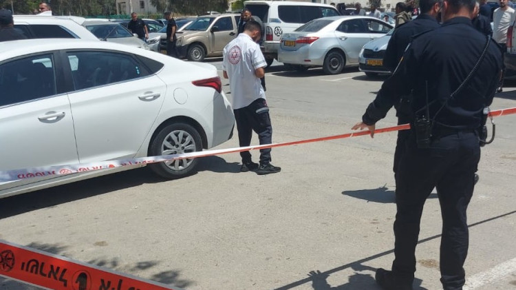 אירוע ירי בתל שבע, ארכיון (צילום: דוברות המשטרה)