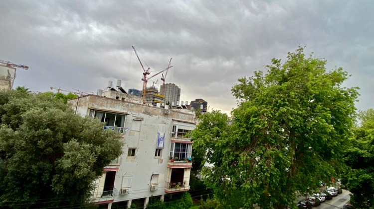 גשם  (צילום: אבשלום ששוני)