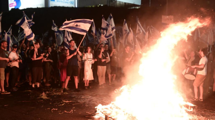 המחאה נגד הרפורמה המשפטית  (צילום: אבשלום ששוני)