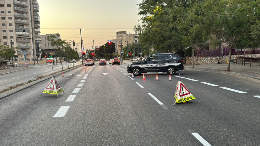 מחסום משטרתי (צילום: דוברות המשטרה)