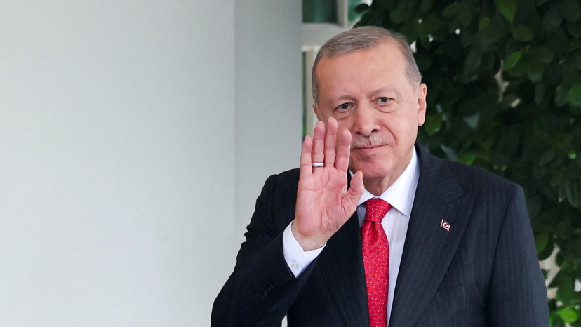 נשיא טורקיה רג'פ טאיפ ארדואן בבית הלבן (צילום: רויטרס)