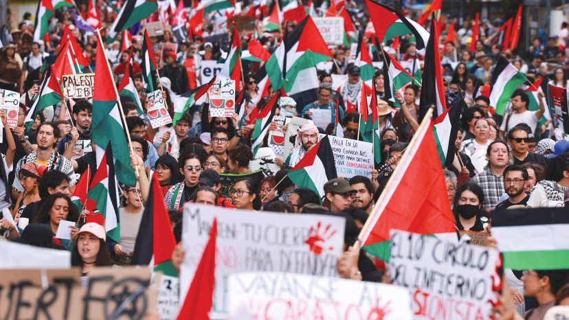 הפגנות פרו פלסטיניות (צילום: רויטרס)