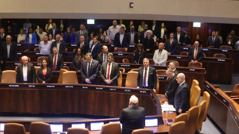 הממשלה בפתיחת מושב הכנסת ה-25 (צילום: מארק ישראל סלם)