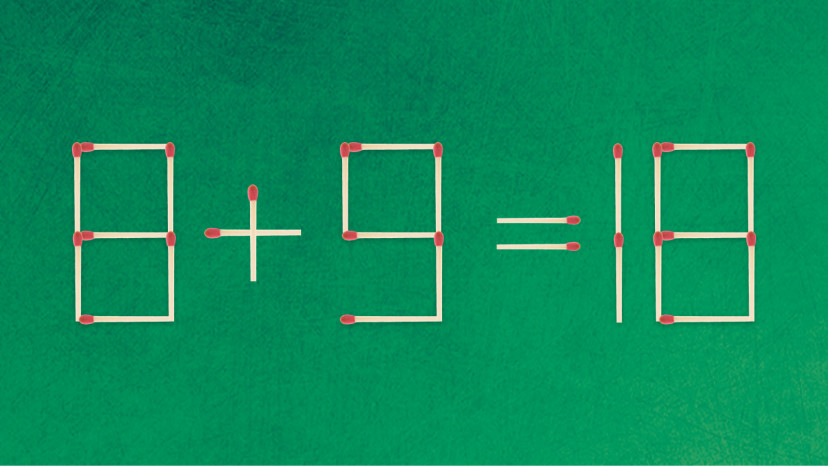 חידת גפרורים: הזיזו גפרור אחד כדי לפתור את החידה (צילום: מערכת מעריב)