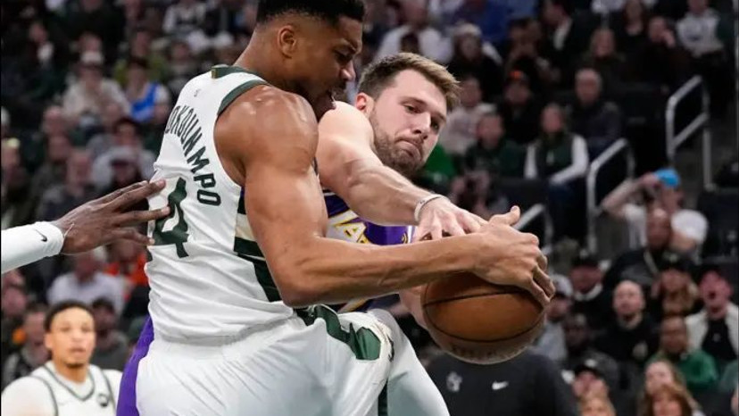 נוקאאוט. דונצ'יץ' מול יאניס (צילום: רויטרס)