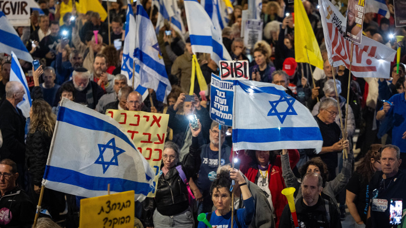 מחאה נגד בנימין נתניהו (צילום: יונתן זינדל, פלאש 90)