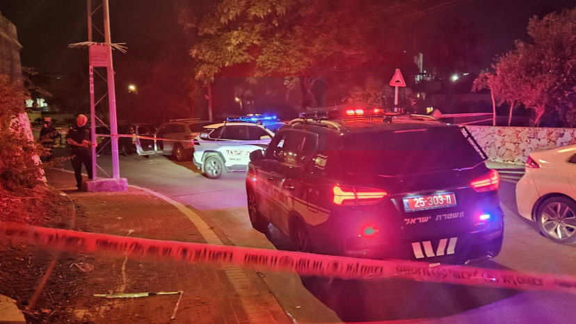 זירת האירוע בחדרה (צילום: תיעוד מבצעי מד''א)