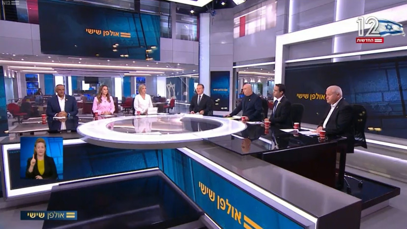 אולפן שישי (צילום: צילום מסך ערוץ 12)