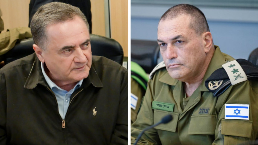 אייל זמיר, ישראל כ"ץ (צילום: מעיין טואף/לע״מ,דובר צהל)