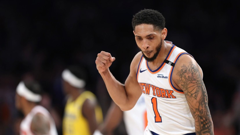 קמרון פיין במדי ניו יורק ניקס (צילום: GettyImages, Sarah Stier)